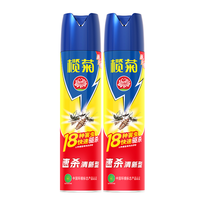 返猫卡!榄菊杀虫剂速杀清香型600ml*2瓶 39.9元