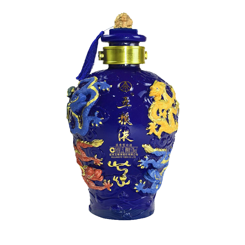 五粮液九龙坛祥瑞蓝 52度浓香型白酒 1.