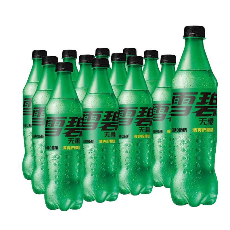 雪碧 sprite 无糖零卡 汽水 碳酸饮料 500ml*12瓶 整箱装 可口可乐