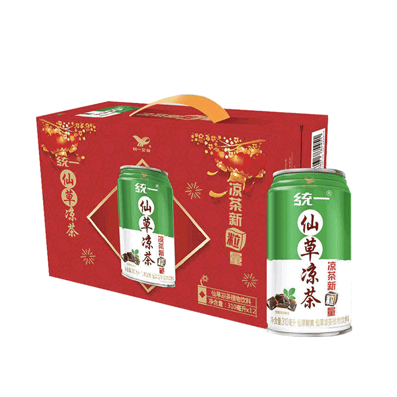 统一 仙草凉茶 310毫升 12罐 整箱装 32.42元