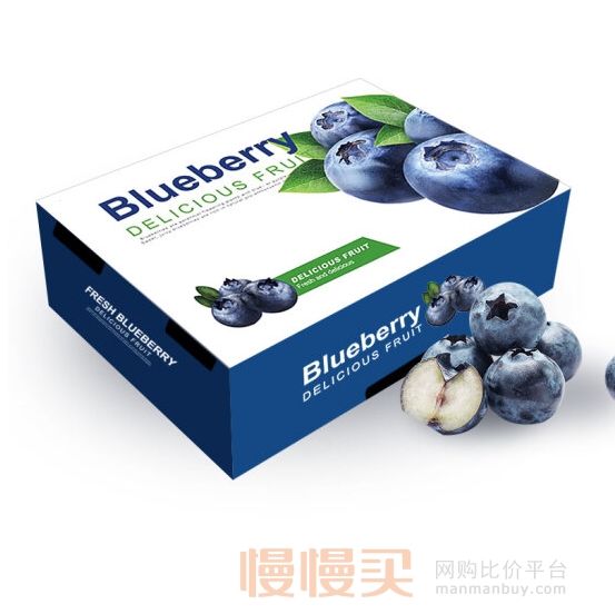 京东plus会员预售京觅智利进口蓝莓原箱12盒装约125g盒新鲜水果