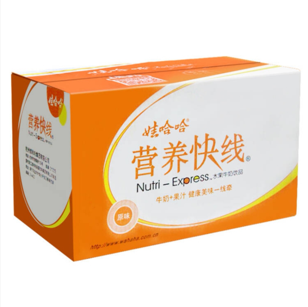 京东plus会员:娃哈哈 营养快线 原味 500g*15瓶 *4件