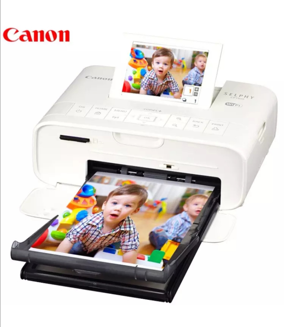 佳能照片打印机cp1300无线含144张相纸色带