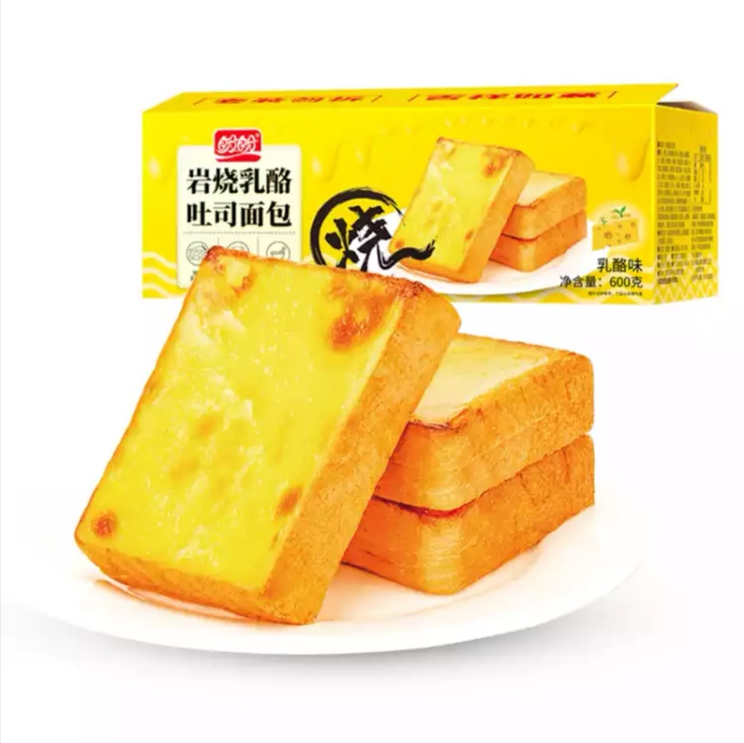 盼盼岩烧乳酪吐司600g6件