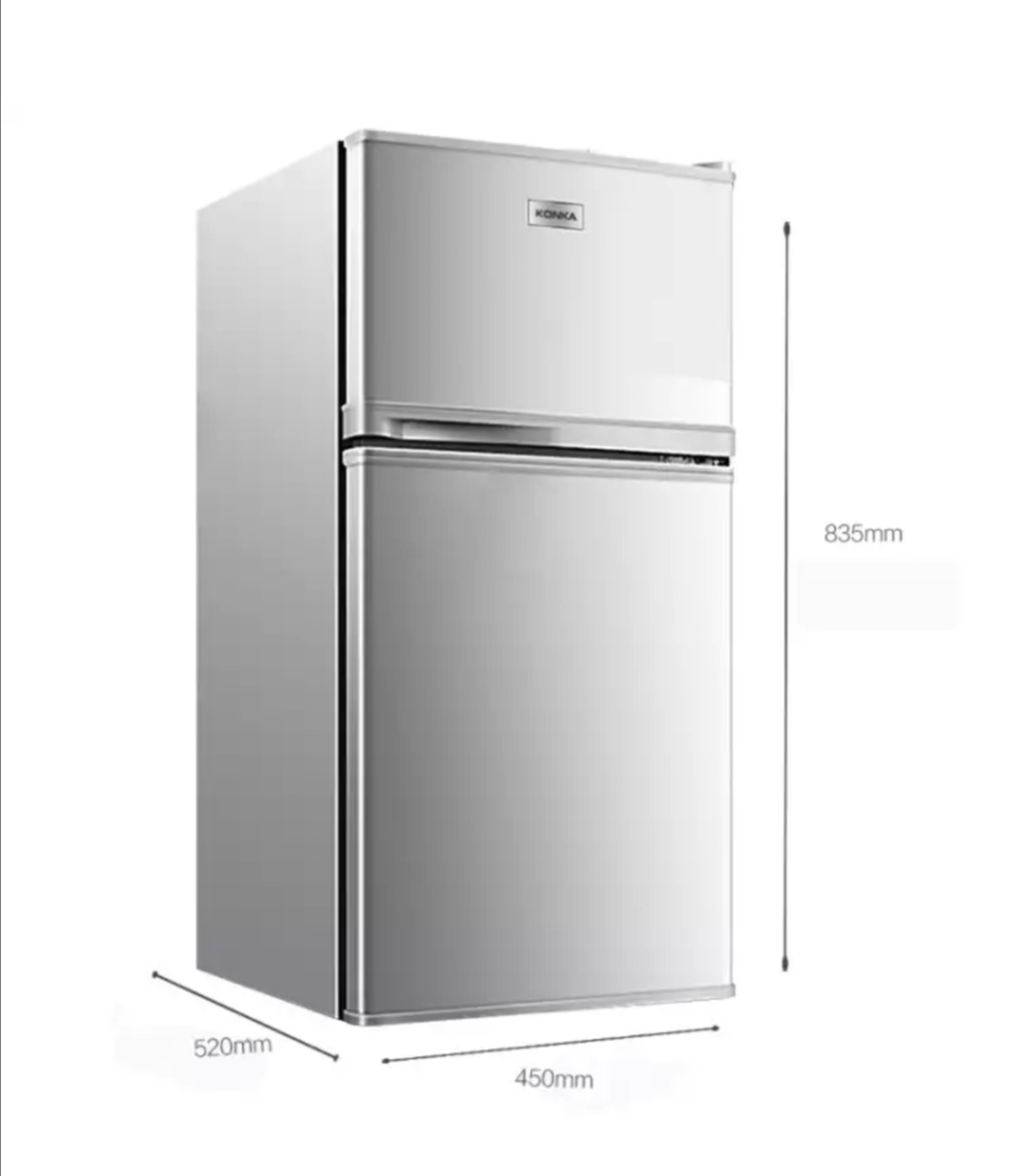 康佳(konka) 双门小冰箱 102升 499元包邮
