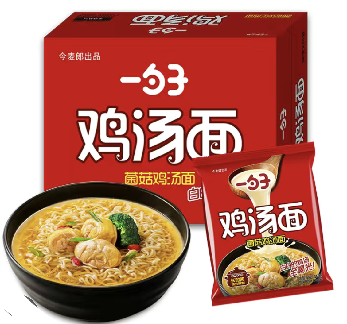 百亿补贴:今麦郎 方便面 一勺子菌菇鸡汤面 24袋 29.4元包邮