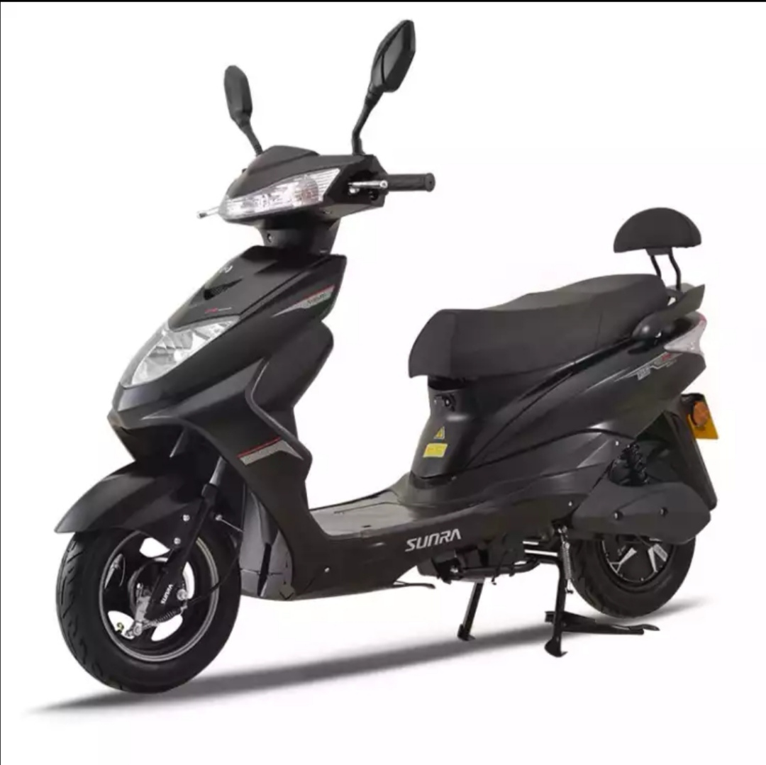 限地区新日sunra电动车哑光摩力黑60v20ah标准版