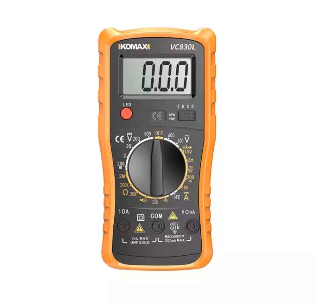 komax科麦斯830l数字万用表袖珍微型带3块电池一支特尖表笔及收纳包