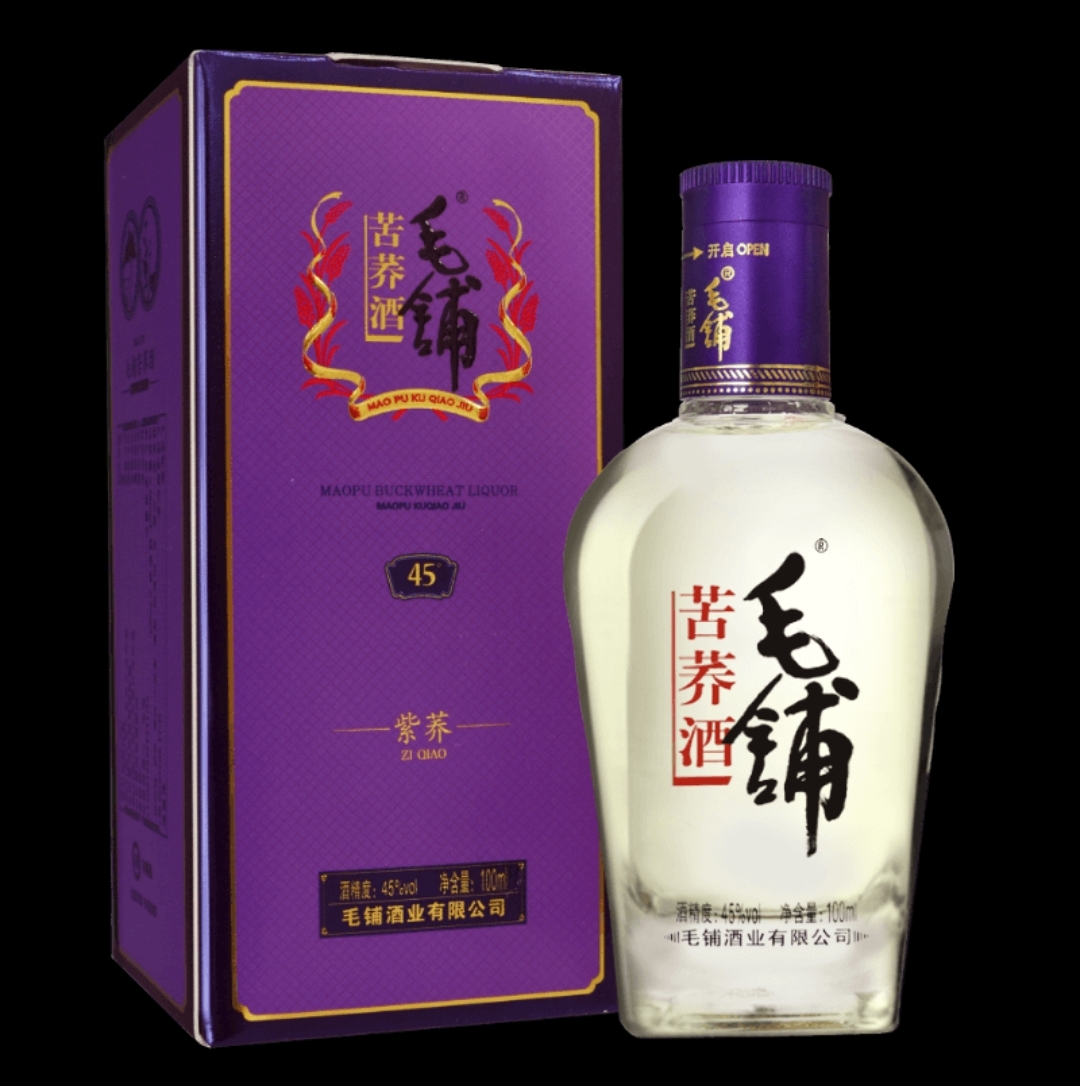 天猫u先毛铺苦荞酒紫荞45度100ml