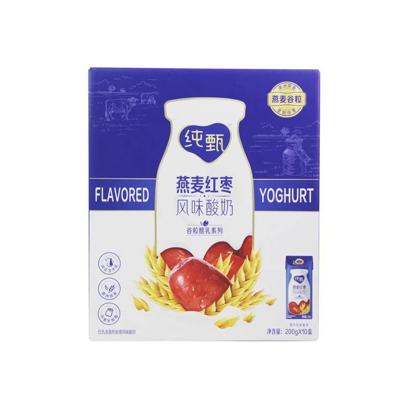 蒙牛纯甄常温风味酸牛奶燕麦红枣200g10盒