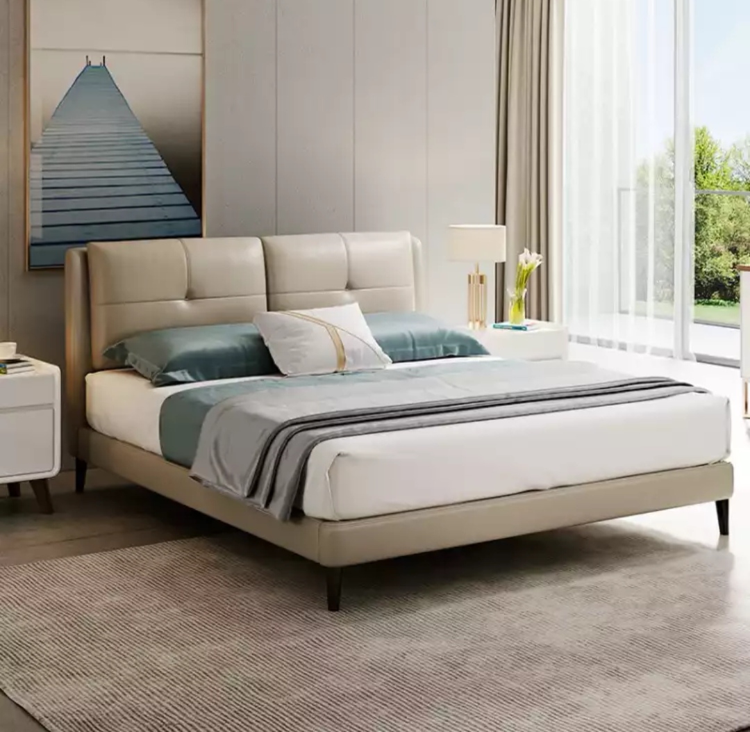 芝华仕爱蒙真皮双人床买床送床垫18002000