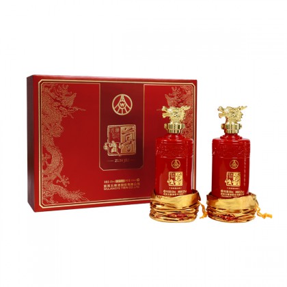 五粮液 尊酒 浓香型白酒 52度500ml*2瓶 礼盒装