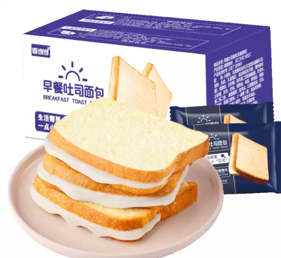 京东极速版香当当乳酸菌味夹心吐司面包1000g