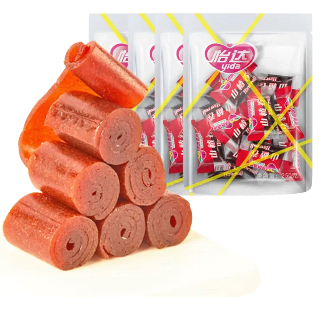 yida怡达经典山楂卷250g4袋