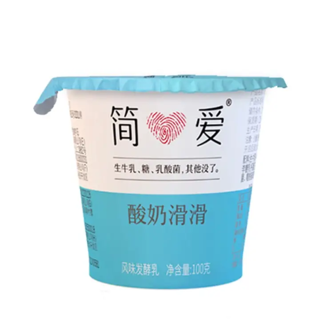 plus会员:简爱 无添加剂便携装裸酸奶 18杯原味