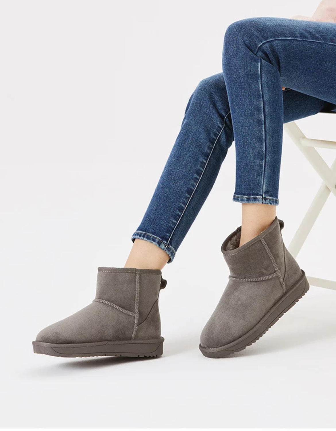 热风女士秋冬加热雪地靴h89w94221双装