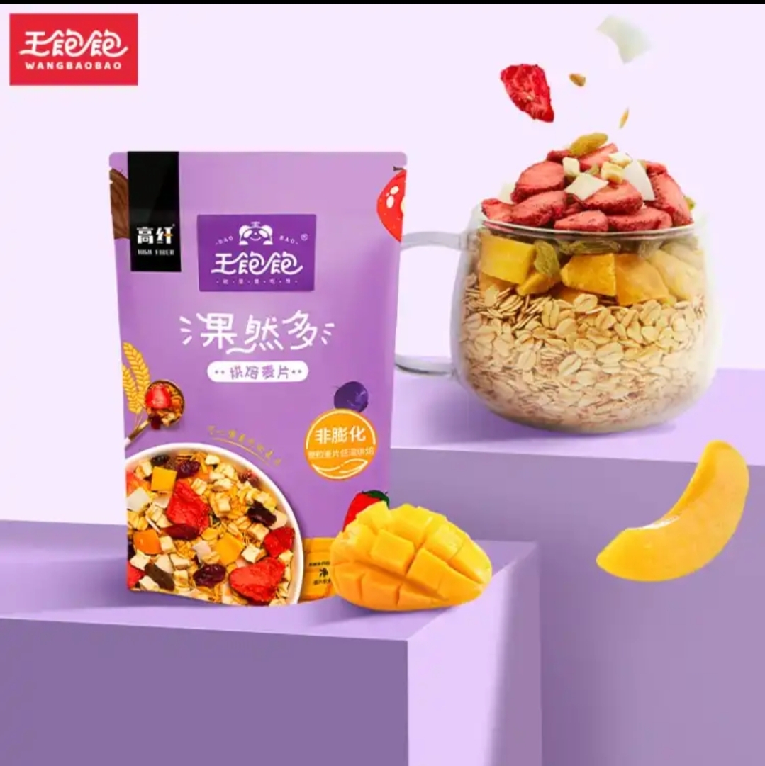 王饱饱 果然多烘焙非膨化高纤麦片 400g