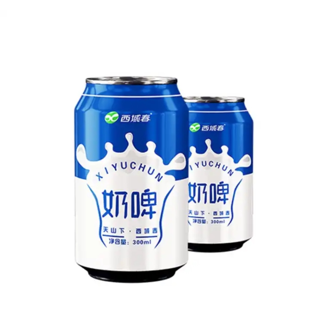 京东极速版:西域春 新疆奶啤 300ml*2罐