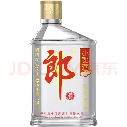 langjiu郎酒经典歪嘴小郎酒45度兼香型白酒100ml24瓶整箱装