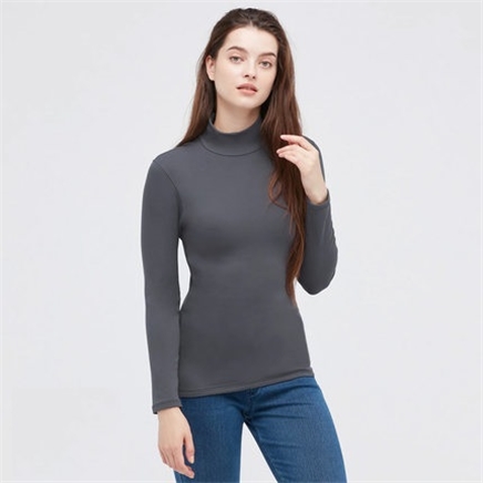 再补货uniqlo优衣库女装高领打底t恤438956