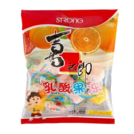 京东极速版喜之郎什锦乳酸果冻布丁360g4袋