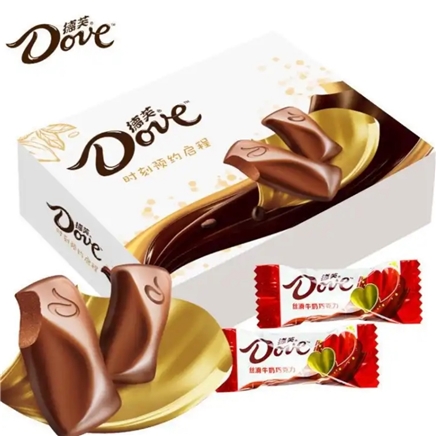 德芙dove丝滑牛奶巧克力45g36粒