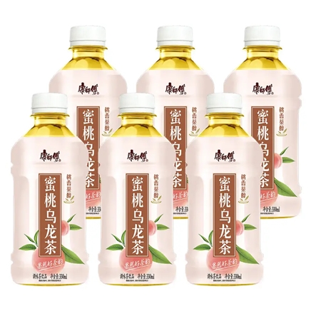 康师傅蜜桃乌龙茶330ml6瓶