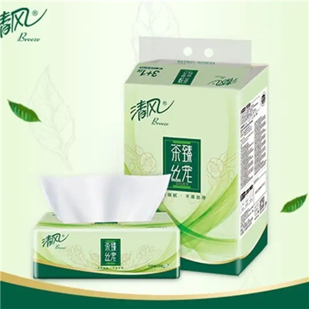 再降价京喜app有券的上breeze清风抽纸纸巾茶臻丝宠3层110抽8包