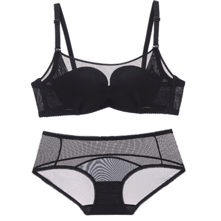 都市丽人文胸内裤套装2件
