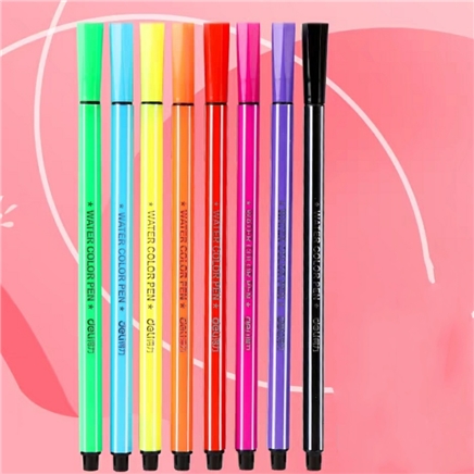 deli得力8色水彩笔体验装