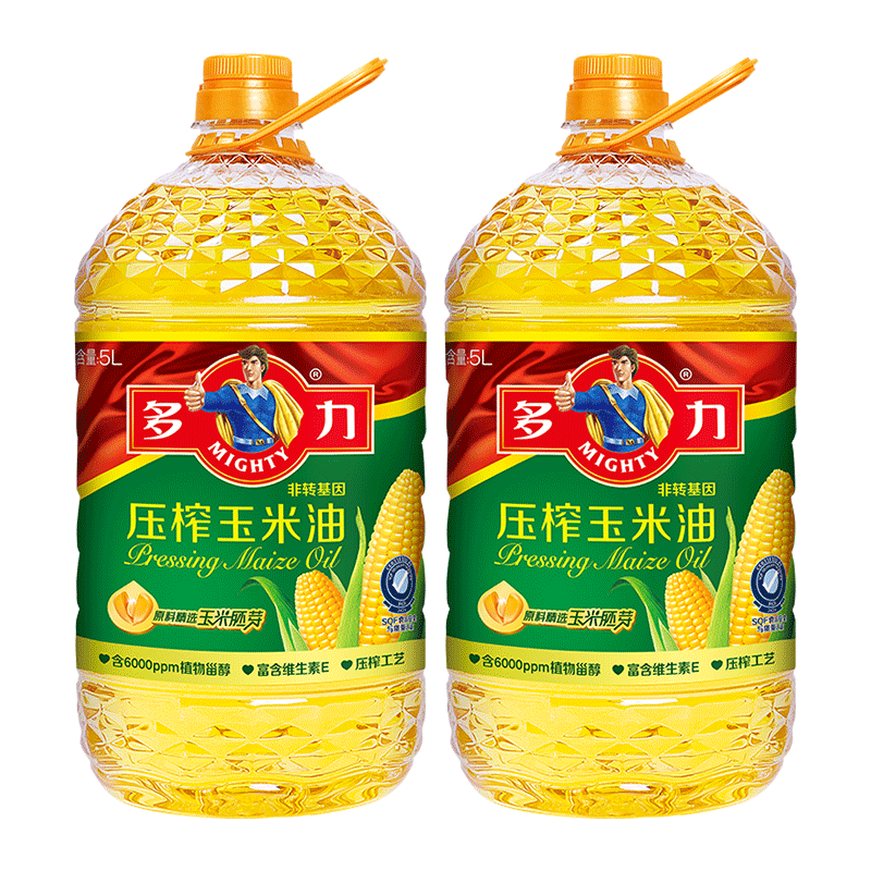 88vip:mighty 多力 压榨玉米油 5l*2