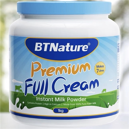 聚划算百亿补贴澳洲进口btn蓝胖子全脂牛奶粉1kg