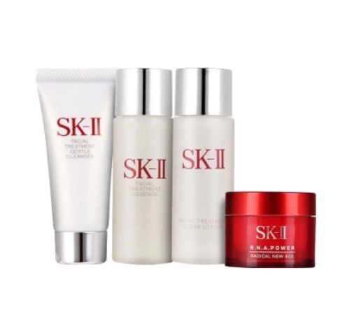 天猫APP：SK-II 中样四件套（洁面霜20g+神仙水30ml+清莹嫩肤露30ml+大红瓶15g），229元包邮—— 慢慢买比价网