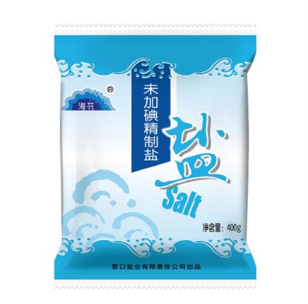 海花食用盐袋装400g3件