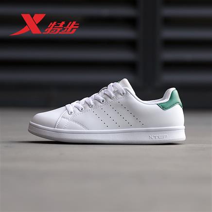 双11预售:特步 经典 男女 小白鞋