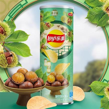 乐事lays薯片醇香栗子味90克3件