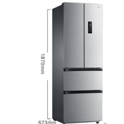 美的midea323升一级能效多门双开门电冰箱bcd323wtpme